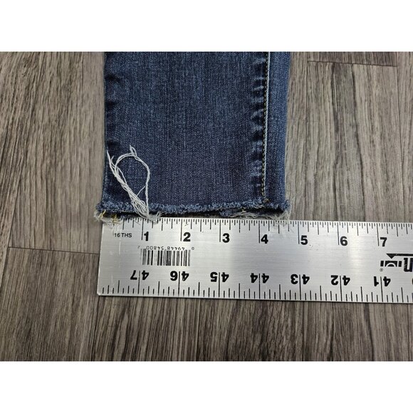 Articles of Society Jeans Womens 28 Distressed Prairie Raw Hem Stretch Denim - Picture 15 of 15